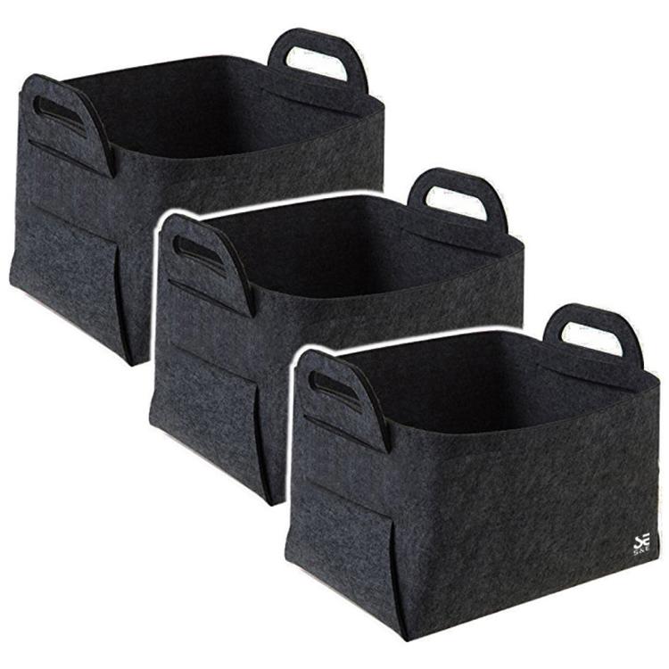 収納ボックス フェルト 3個セット 布 折りたたみ 収納BOX 無地 小物
