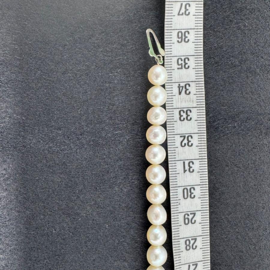 あこや真珠 アコヤパール 本真珠 ネックレス シルバー刻印 7.5〜7.9mm