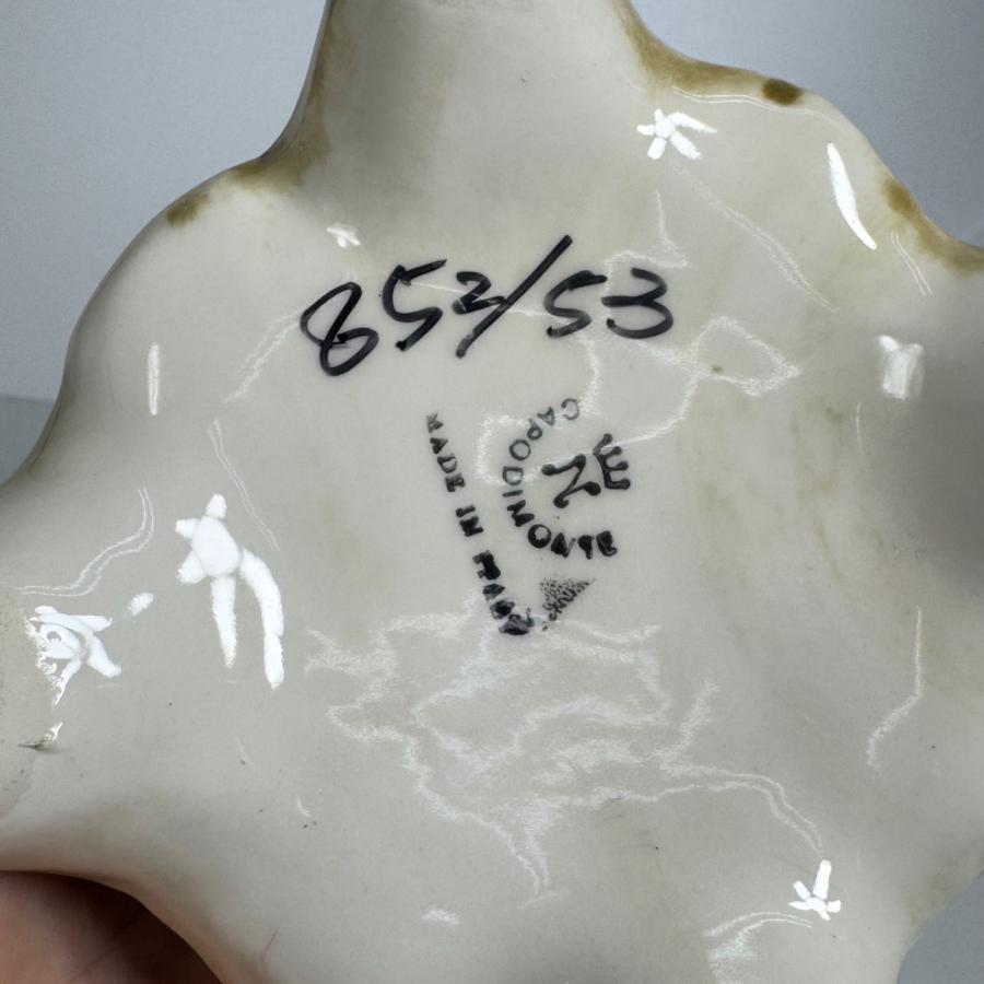 CAPODIMONTE 限定生産 花瓶 852/53 イタリア製 陶器製 フラワーベース
