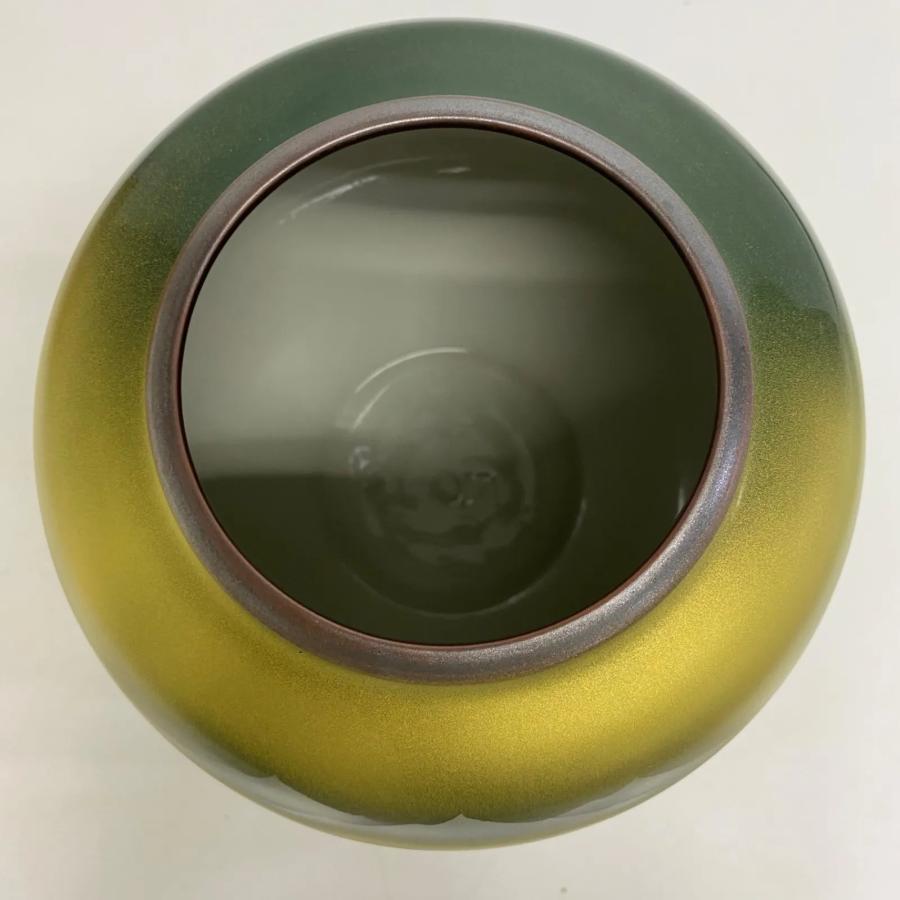 九谷焼 陶吉 造 総金彩花柄 花瓶 花入 共箱付き コレクション 収集品 九谷焼 陶吉 造 総金彩花柄 花瓶 花入 共箱付き コレクション 収集