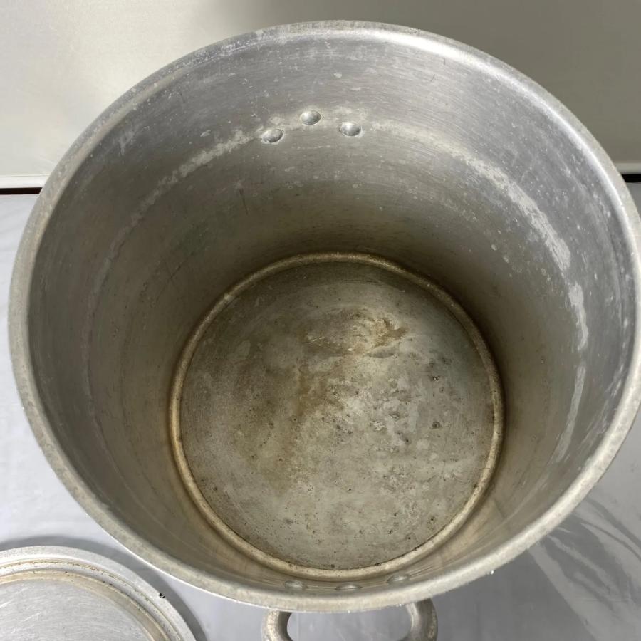 業務用 アルミ寸胴鍋 36L 蓋付き Silver Arrow 大型鍋 炊き出し