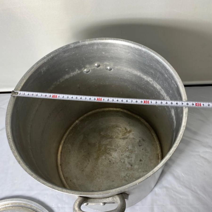 業務用 アルミ寸胴鍋 36L 蓋付き Silver Arrow 大型鍋 炊き出し