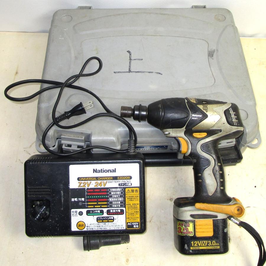 ナショナル National EZ7271 DC12V 電動インパクトレンチ EZ7271NKN-B 