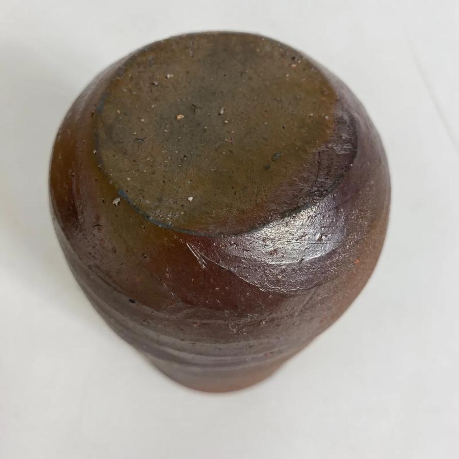 藤原啓 備前徳利 共箱 在銘 人間国宝作品 茶道具 骨董品 酒器 陶印あり