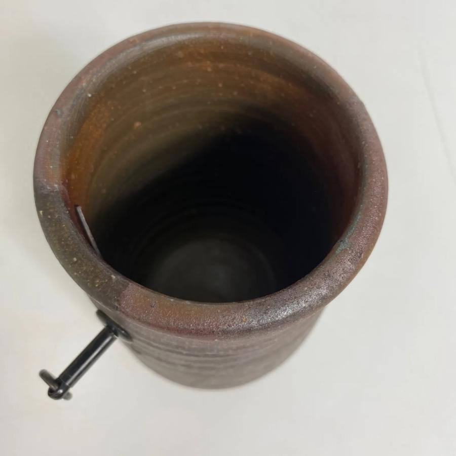 藤原啓 備前徳利 共箱 在銘 人間国宝作品 茶道具 骨董品 酒器 陶印あり