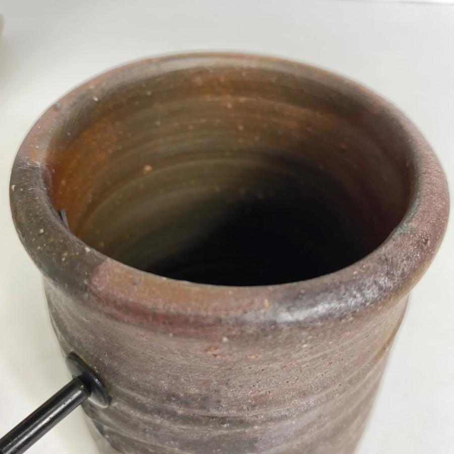 藤原啓 備前徳利 共箱 在銘 人間国宝作品 茶道具 骨董品 酒器 陶印あり