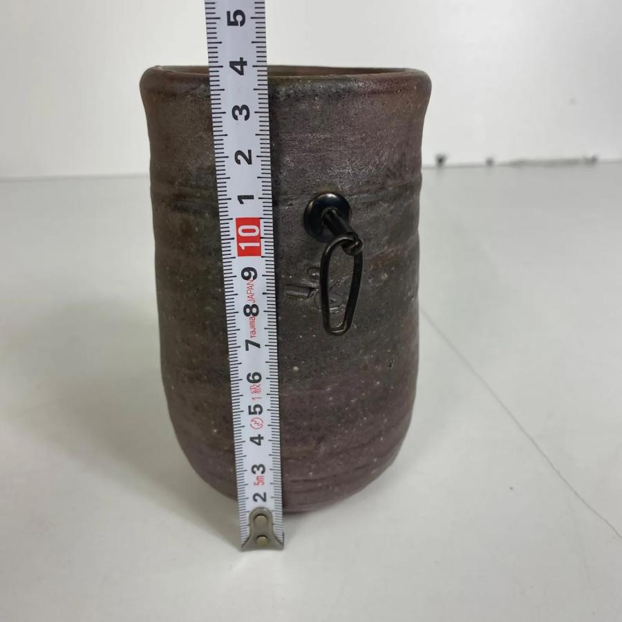 藤原啓 備前徳利 共箱 在銘 人間国宝作品 茶道具 骨董品 酒器 陶印あり