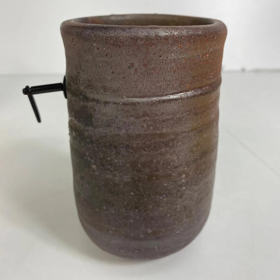 藤原啓 備前徳利 共箱 在銘 人間国宝作品 茶道具 骨董品 酒器 陶印あり