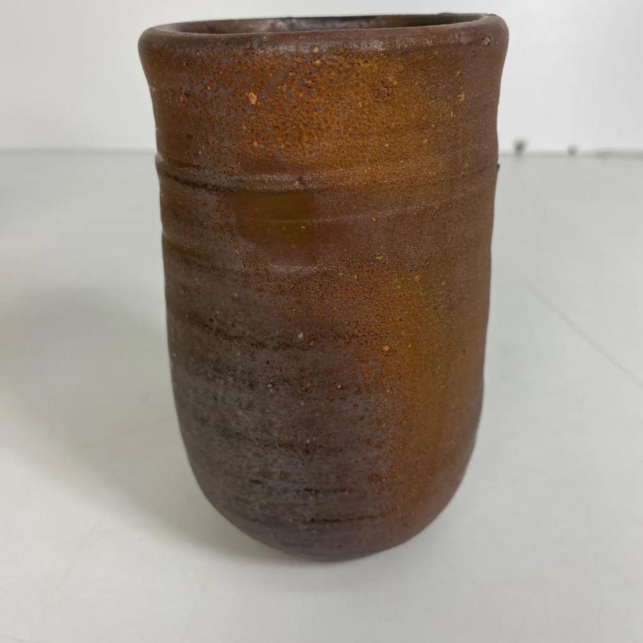 藤原啓 備前徳利 共箱 在銘 人間国宝作品 茶道具 骨董品 酒器 陶印あり