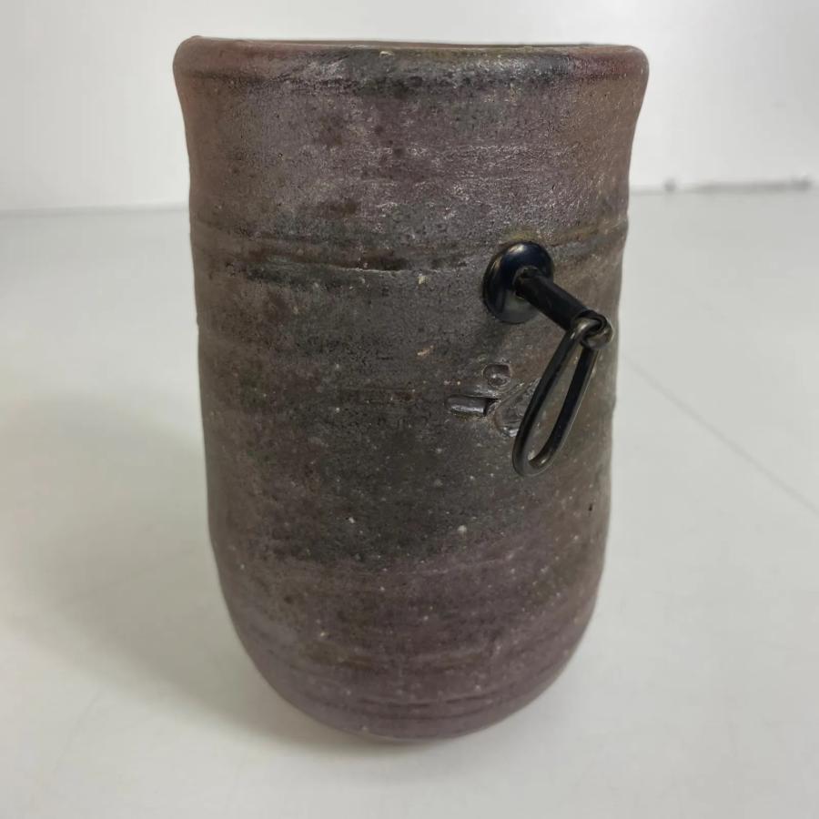 藤原啓 備前徳利 共箱 在銘 人間国宝作品 茶道具 骨董品 酒器 陶印あり