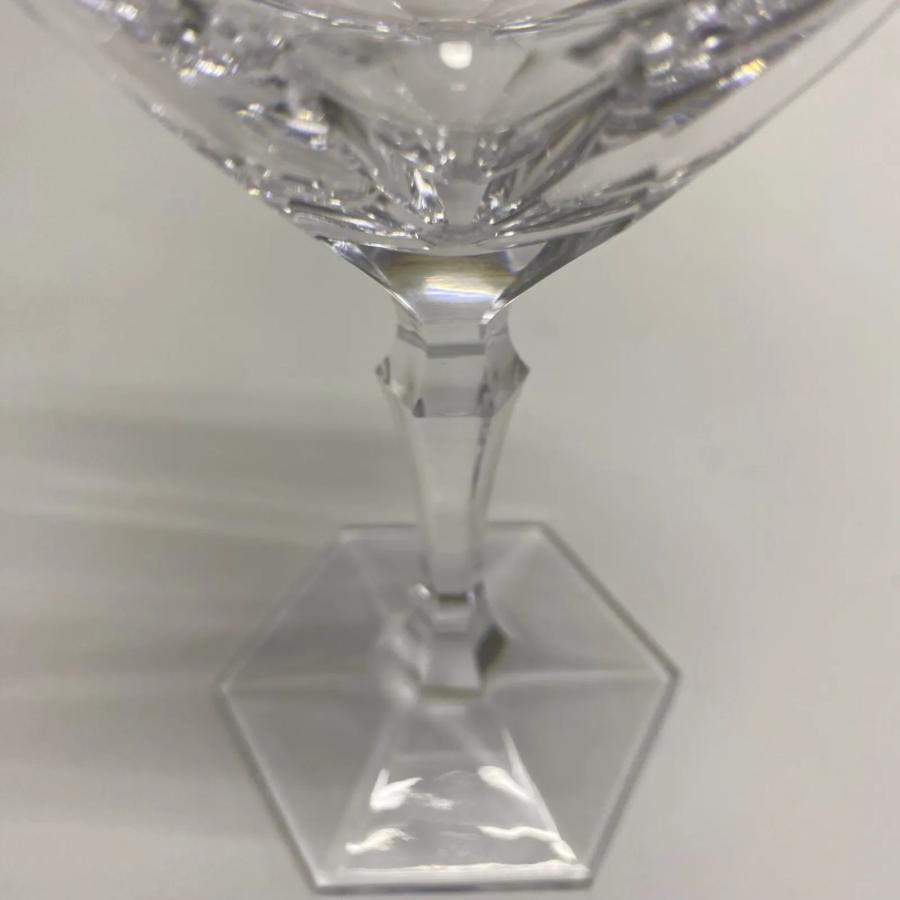 HOYA カットクリスタルグラス4個セット HOYA ホヤ クリスタル グラス 六角台座 ワイングラス 4客セット