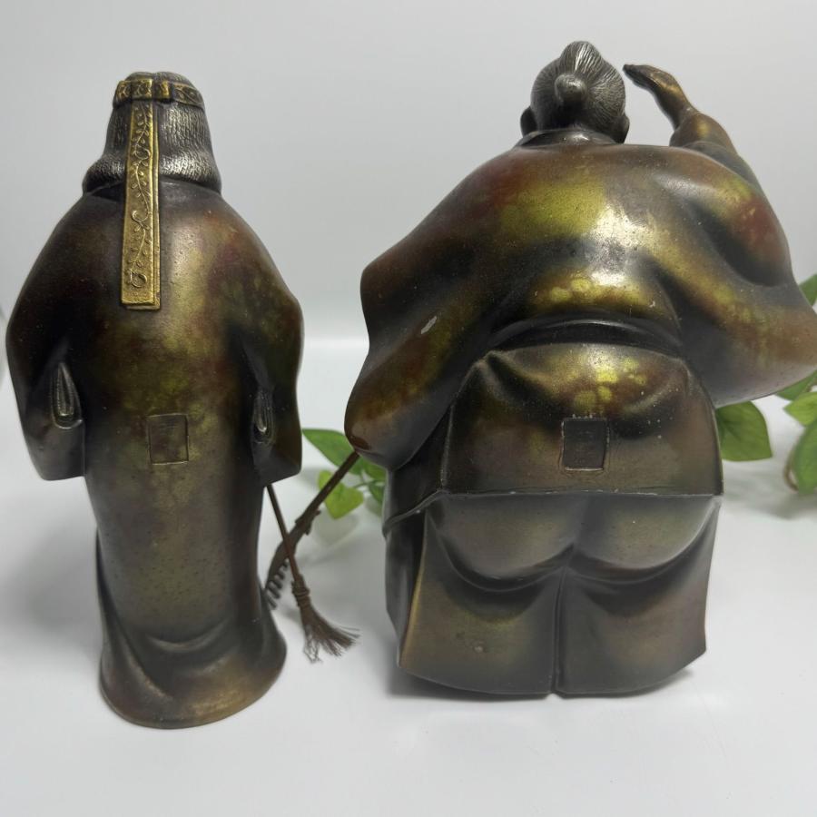 高砂人形 金彩色絵 翁 嫗 おきな おうな 日本人形 置物 飾り 長寿 夫婦