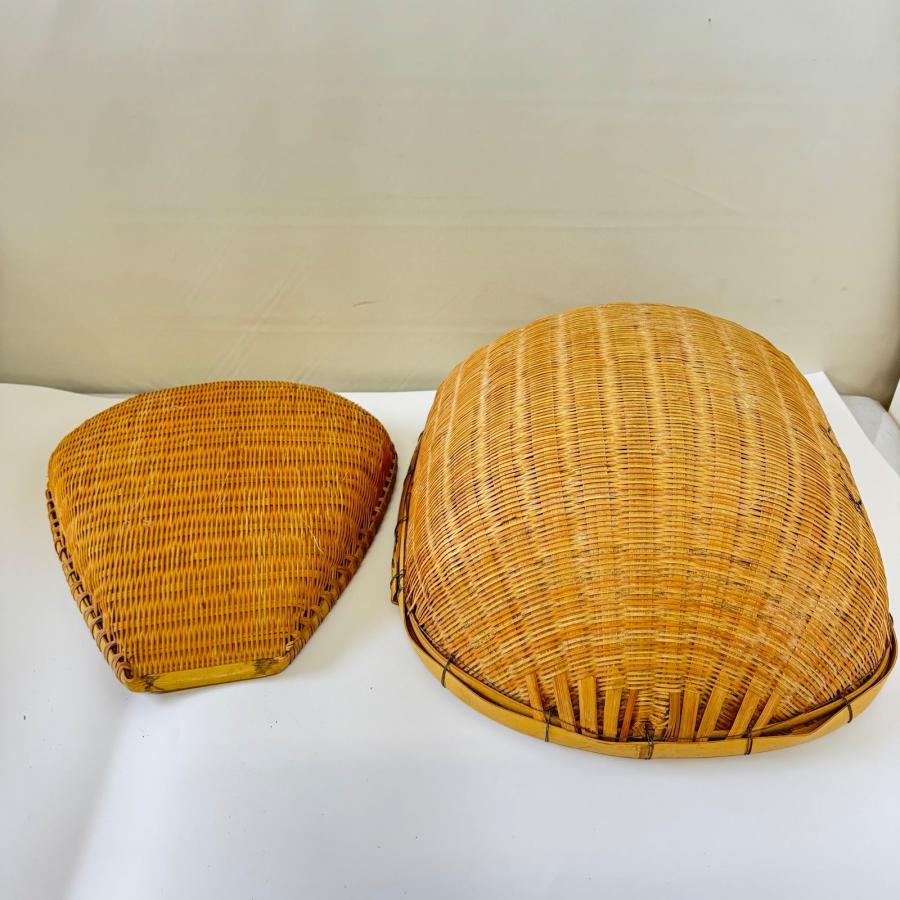 箕 片口ざる 竹かご 竹ざる かご 竹籠 天然素材 竹細工 大きい 農具 古 