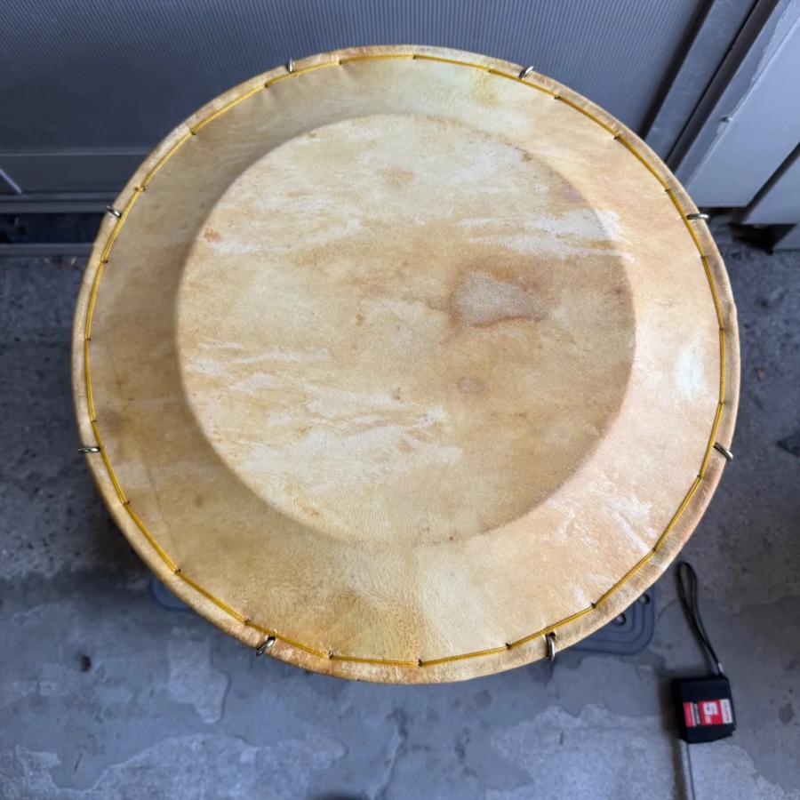 韓国伝統楽器 チャンゴ（杖鼓） バチ付き 木製 約43cm×高さ48cm カバー