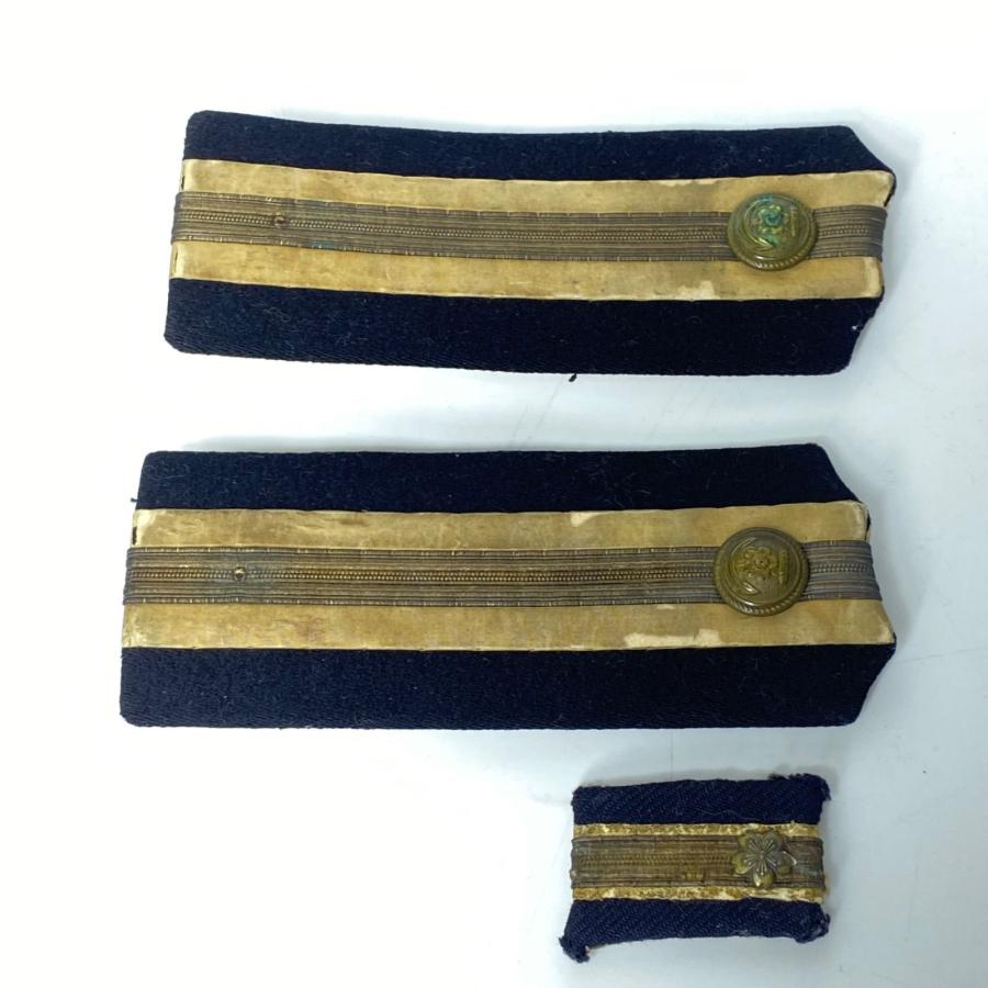 日本海軍　軍装用襟章・肩章セット 旧日本軍 当時物 勲章用 肩章 襟章 階級章 まとめて 桜章 実物 日本