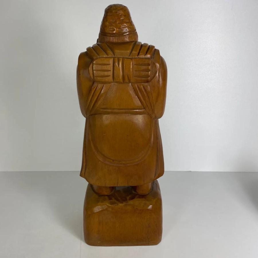 木彫 恵比寿像 玉山作高さ61cm 鯛持ち 一刀彫 置物 彫刻 工芸品 縁起物