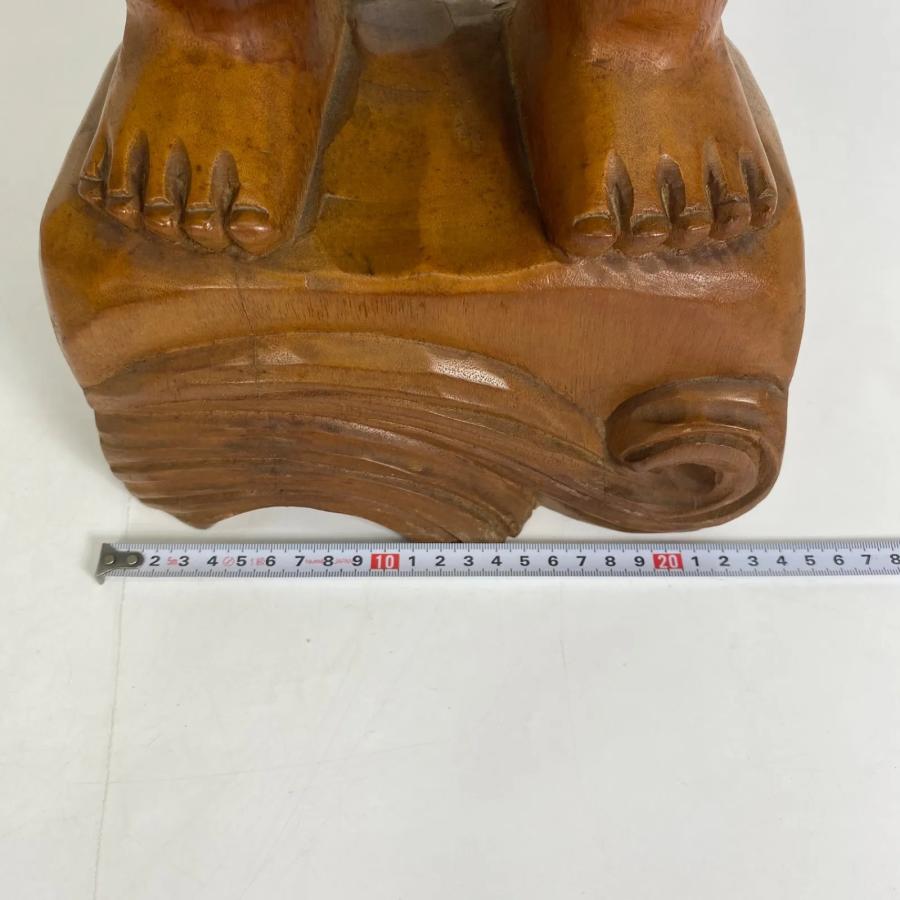 木彫 恵比寿像 玉山作高さ61cm 鯛持ち 一刀彫 置物 彫刻 工芸品 縁起物