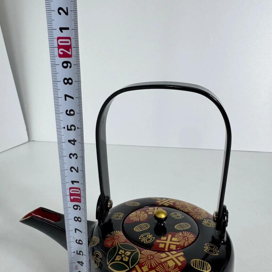 会津塗 黒塗 絵島型 四ツ揃 婚礼用 漆器セット 木箱入 金彩 鶴文様