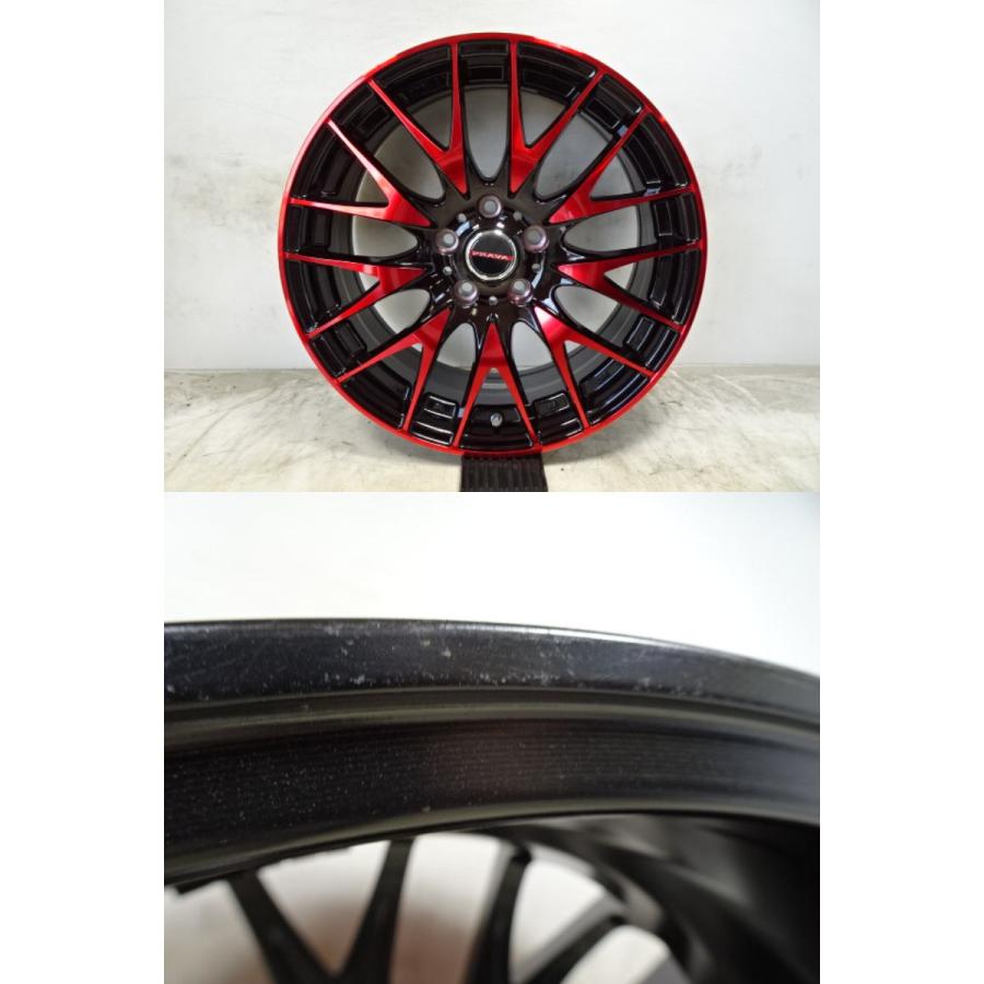 A-023(送料無料/代引きOK)ランク N 極上美品 中古 BIGWAY LEYSEEN PRAVA 9M 18x7.5J ＋45 5H PCD114.3 18インチアルミ 4本SETの画像