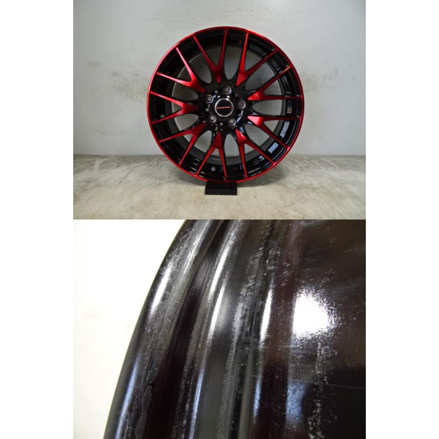 A-023(送料無料/代引きOK)ランク N 極上美品 中古 BIGWAY LEYSEEN PRAVA 9M 18x7.5J ＋45 5H PCD114.3 18インチアルミ 4本SETの画像