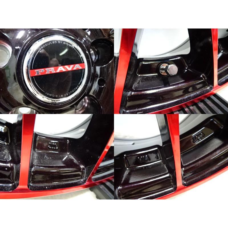 A-023(送料無料/代引きOK)ランク N 極上美品 中古 BIGWAY LEYSEEN PRAVA 9M 18x7.5J ＋45 5H PCD114.3 18インチアルミ 4本SETの画像