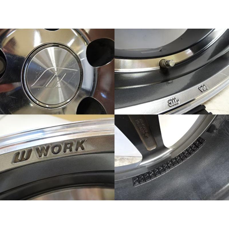 A-024(送料無料/代引きOK)ランクD.I 中古 WORK RYVER ワーク レイバー S005 20x8.5J ＋38 5H PCD114.3 20インチアルミ 4本SETの画像