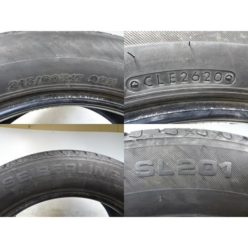 N-199 送料無料/代引OK ランクE 中古 215/60R17 SEIBERLING セイバー