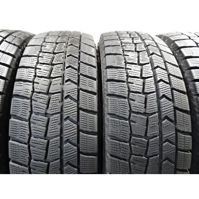 N-357 送料無料/代引OK ランクE 中古 185/70R14 ダンロップ ウィンターマックス02 WM02 2021年 8分山〜8.5分山 スタッドレスタイヤ4本の画像