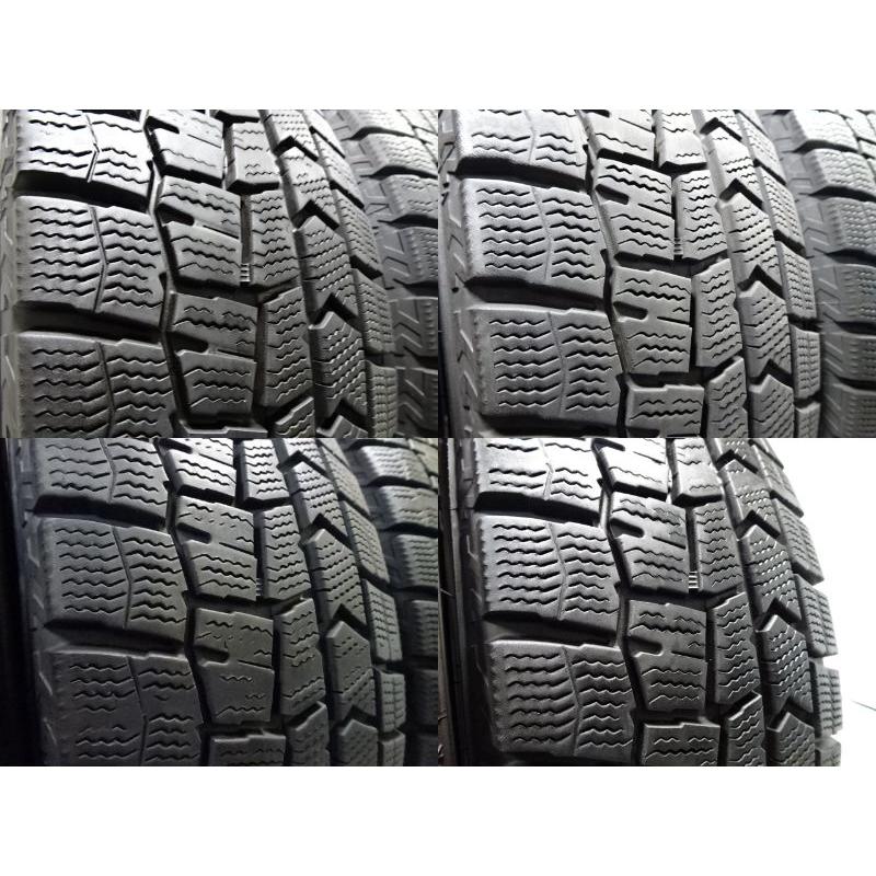N-357 送料無料/代引OK ランクE 中古 185/70R14 ダンロップ ウィンターマックス02 WM02 2021年 8分山〜8.5分山 スタッドレスタイヤ4本の画像