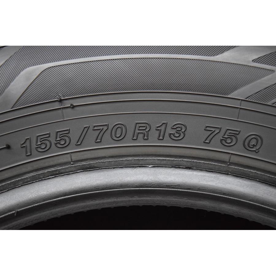 G3-049(送料無料/代引きOK)ランクE 中古 美品 バリ溝 155/70R13 YOKOHAMA iceGUARD iG60 2024年 7.5分山 スタッドレス 2本SETの画像