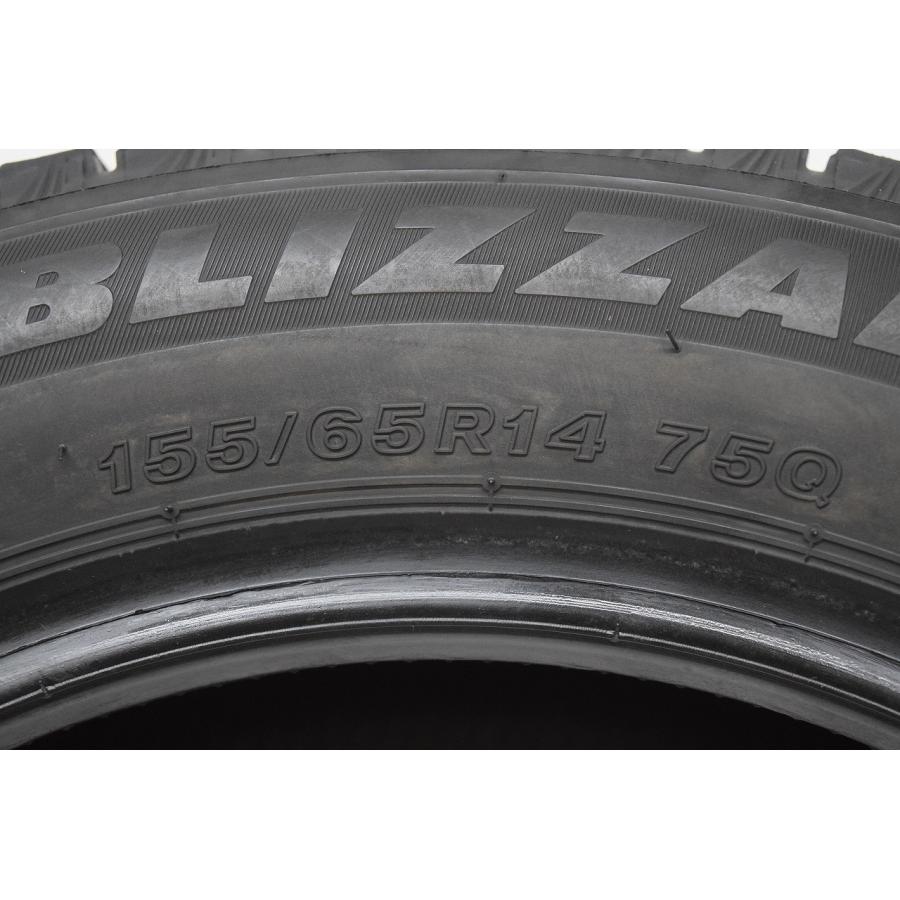 G3-414(送料無料/代引きOK)ランクE 中古 美品 バリ溝 BRIDGESTONE BLIZZAK VRX3 2021年 7.5~8分山 スタッドレス 4本SET_7
