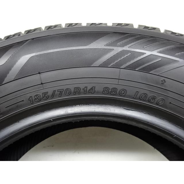 M-497(送料無料/代引きOK)ランクS 中古 美品 バリ溝 185/70R14 YOKOHAMA iceGUARD iG60 2021年 8.5〜9分山 スタッドレス 4本SETの画像