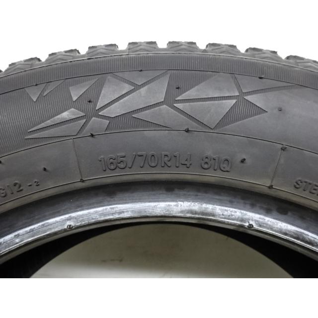 M-757(送料無料/代引きOK)ランクE 中古 バリ溝 165/70R14 TOYOTIRES OBSERVE GIZ2 オブザーブ ギズ2 2021年 8分山 スタッドレス 4本SETの画像