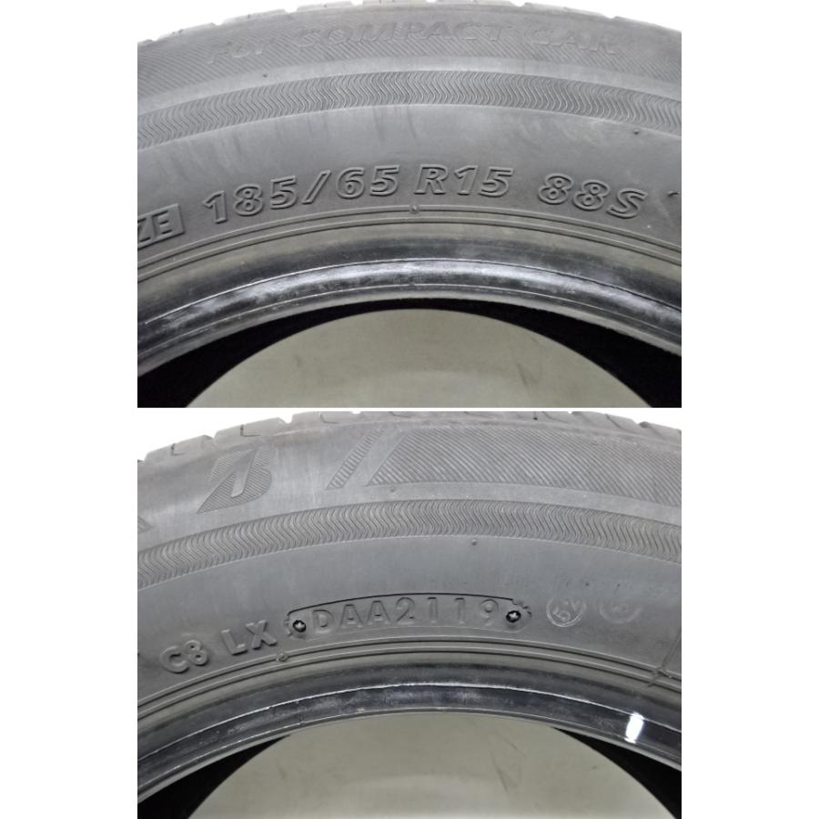 Y-195(送料無料/代引きOK)ランクE/D 中古 バリ溝 185/65R15 BRIDGESTONE ECOPIA NH100C 2019年 8〜8.5分山 夏タイヤ 4本SET｜mnk-com-yamagata｜10