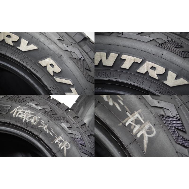 A-158(送料無料/代引きOK)ランクｎ 中古 185/85R16 105/103N トーヨー OPEN COUNTRY R/T 2022年 6.5〜6.9mm 夏タイヤ ホワイトレターの画像