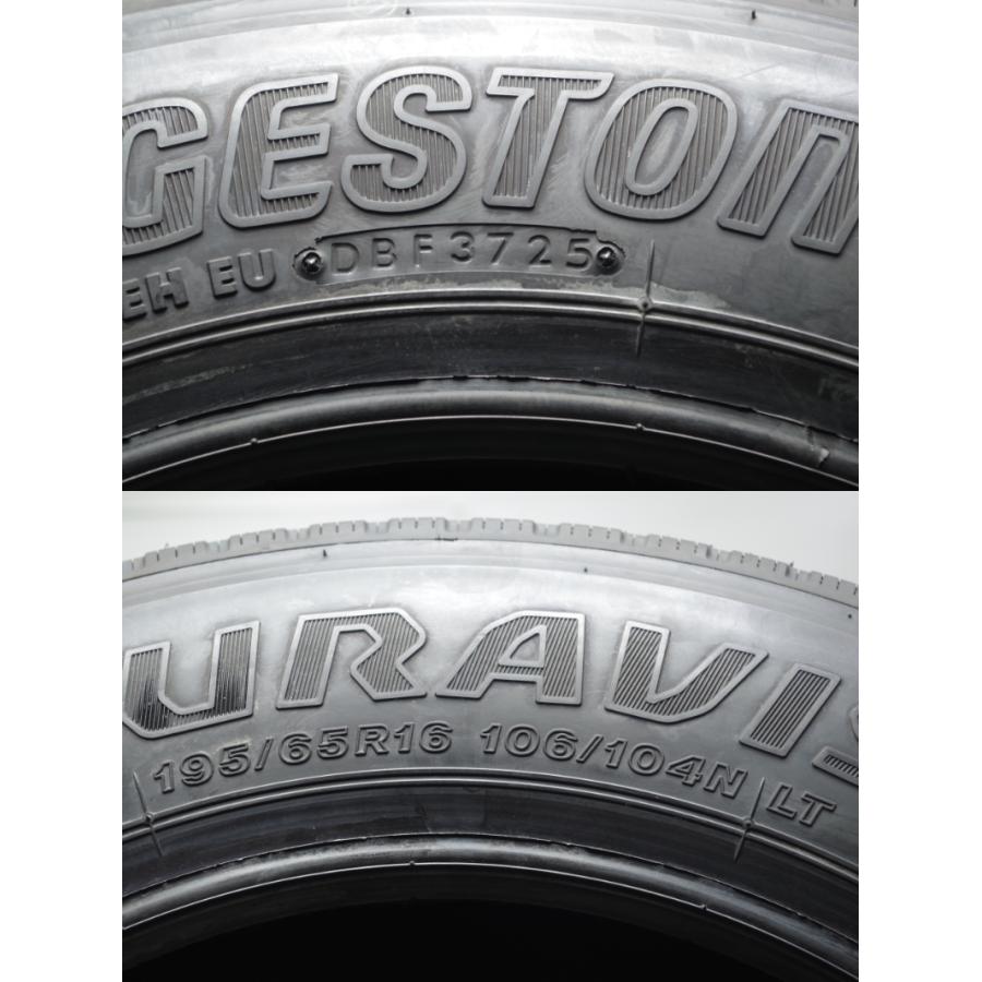 A-464(送料無料/代引きOK)ランクN 中古 ほぼ新品♪195/65R16 106/104 LT ブリヂストン DURAVIS R207A 2025年 イボ少しあり 6本 トラックの画像