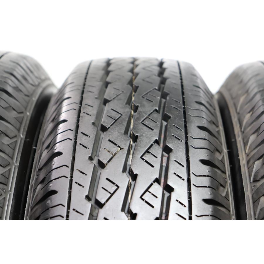 A-840(送料無料/代引きOK)ランクS 中古 美品 165R13 6PR ブリヂストン V600 2022年 9.5分山 夏タイヤ 4本SET エアーチェック済み♪の画像