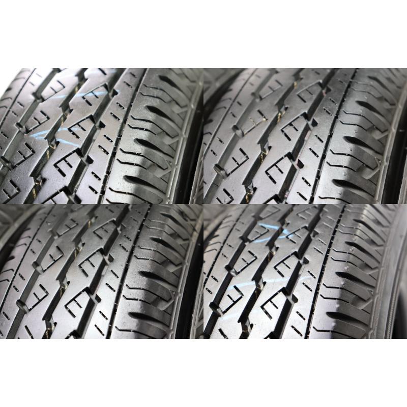 A-840(送料無料/代引きOK)ランクS 中古 美品 165R13 6PR ブリヂストン V600 2022年 9.5分山 夏タイヤ 4本SET エアーチェック済み♪の画像