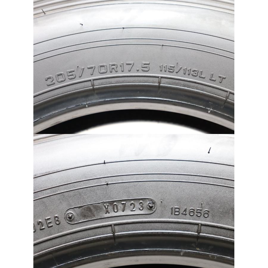A-856(送料無料/代引きOK)ランクｎ.D 中古 205/70R17.5 115/113L ダンロップ エナセーブ SP LT50 M 2023年 6.4〜7.2mm 夏タイヤ 6本_9