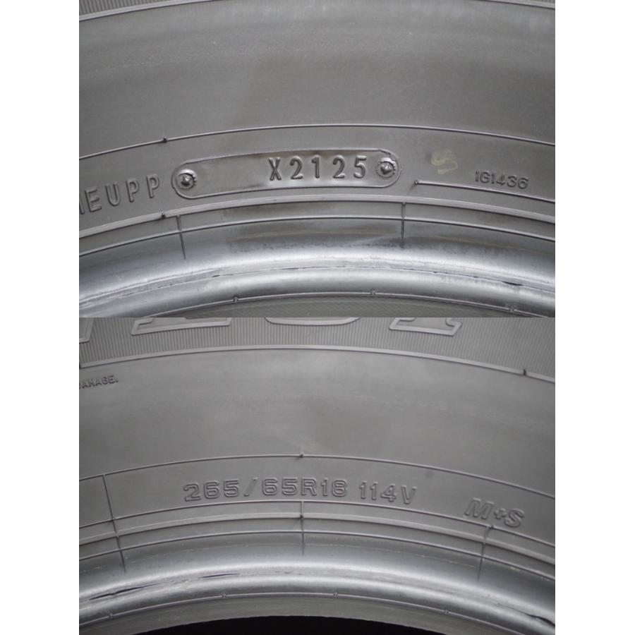 A-96(送料無料/代引きOK)ランクN ほぼ新品 新車外し 265/65R18 ダンロップ GRANDTREK AT23 2025年 夏タイヤ 4本SET イボ付きの画像