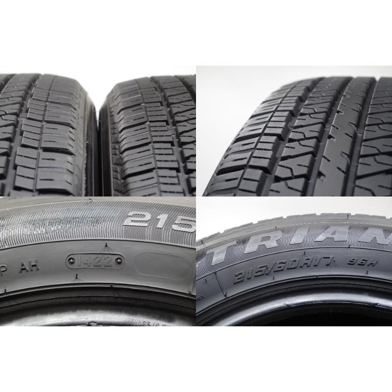 F-211(送料無料/代引きOK)ランクS 中古 美品 215/60R17 トライアングル THW10 2022年 8.5分山 夏タイヤ 2本SET バリ溝♪｜mnk-com｜08