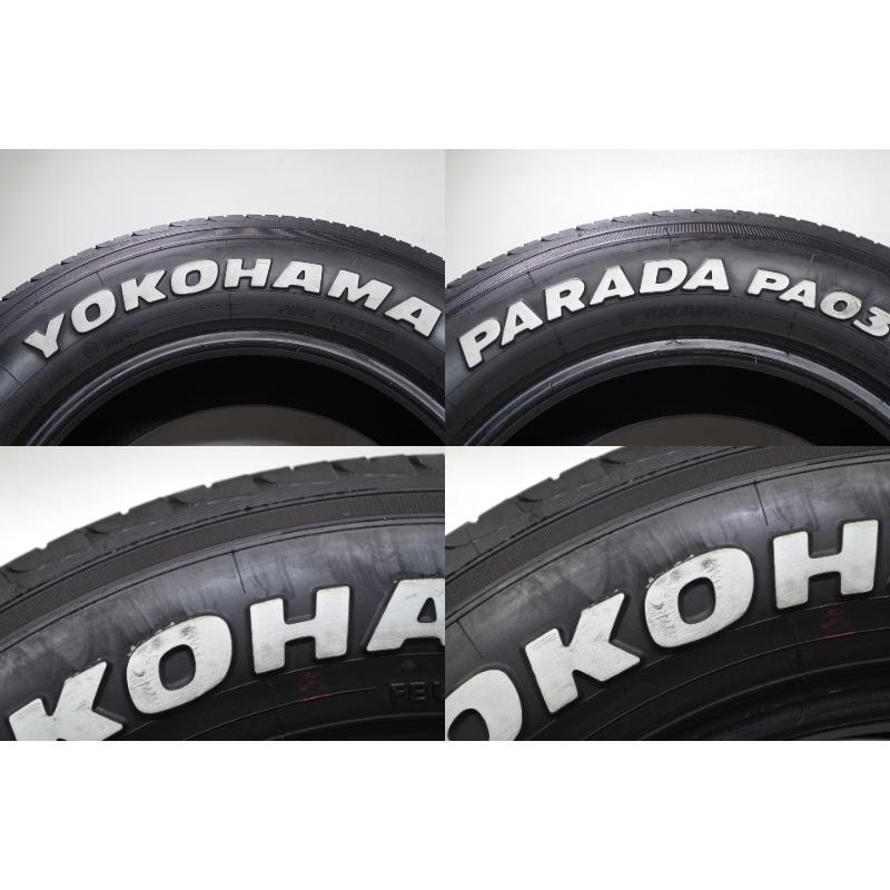 2018年ヨコハマ中古　PARADA PA03　215/65R16C 109//107S PARADA F-544(送料無料/代引きOK)ランクI 中古 215/65R16C 109/107