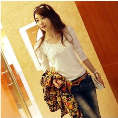 シンプルなのに洒落てる女 パフスリーブ ブラウス カットソー 白 Sサイズ かわいい 花柄 レースネック 刺繍 コスパ服 きれいめ トップス レディース Phab266 ナカマサ ヤフー店 通販 Yahoo ショッピング