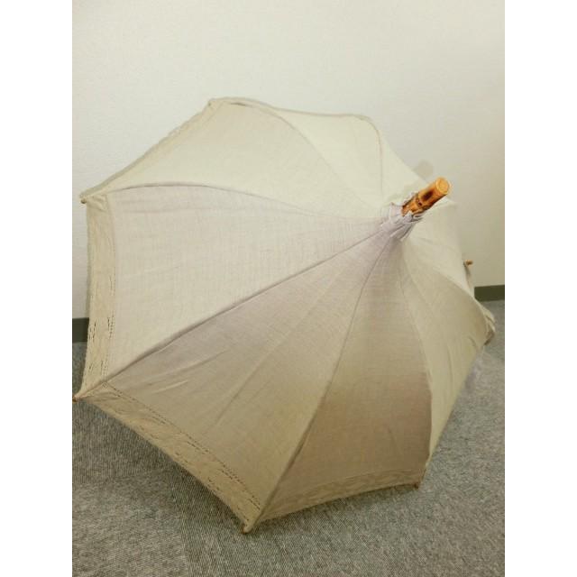 予約販売品 日傘 麻100 トーションレース ベージュ Uv加工 傘の長さcm 親骨50cm レース モンブラン社 日本製 高級感 Www Thedailyspud Com