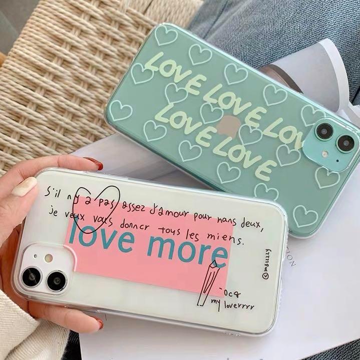 Love 韓国 Iphoneケース アイフォンケース Iphone11ケース 携帯ケース スマホケース クリアケース 可愛い 人気 個性的 韓国ケース Love1 Mnvely 通販 Yahoo ショッピング