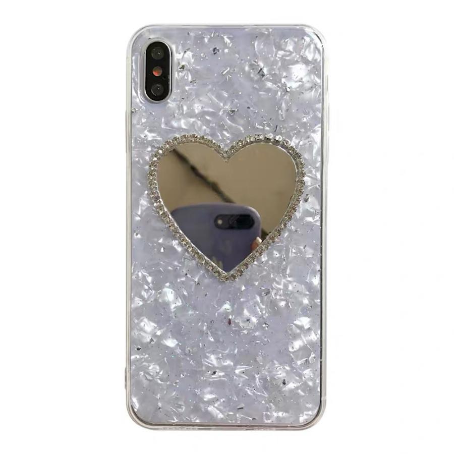 ハートミラー Iphoneケース アイフォンケース 韓国 可愛い 人気 ハート ミラー 鏡面 キラキラ スマホケース Iphone12ケース Iphone12proケース Iphonexrケース N12 Mnvely 通販 Yahoo ショッピング