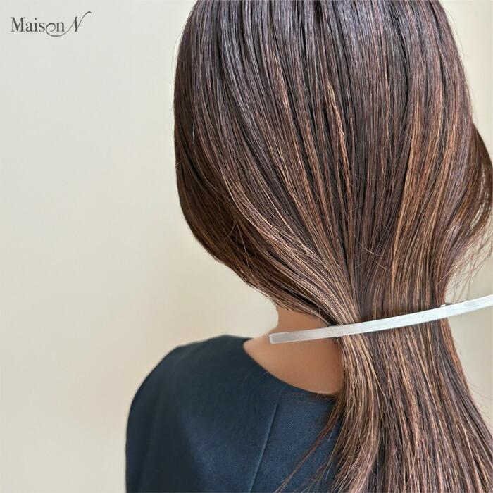 ロングメタルバレッタ |  | 02