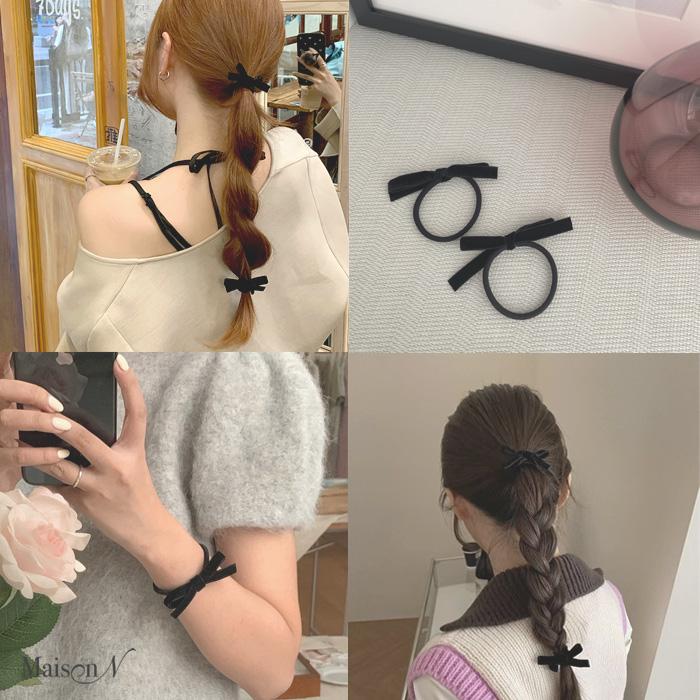 ベロア リボン ヘアゴム 2点セット |  | 05