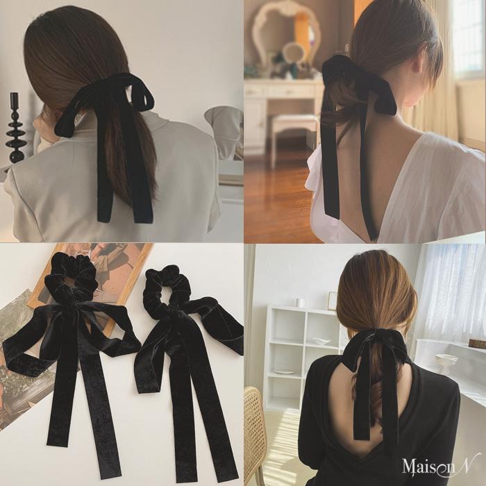 べロアリボンロングシュシュ |  | 05