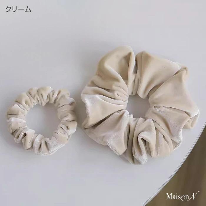 ベロアシュシュ 2個セット ビッグシュシュ＋ミニシュシュ |  | 12